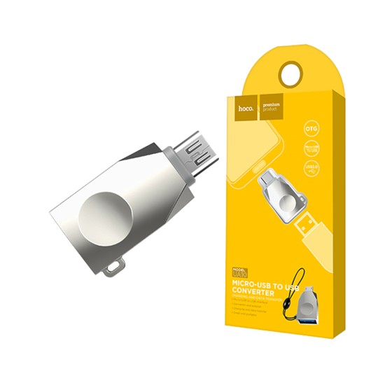 Hoco UA10 OTG Adaptor for Micro-USB Gray Hoco UA10 OTG Adaptor for Micro-USB Gray